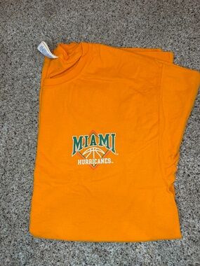 Miami Hurricanes Orange Short Sleeve T-Shirt